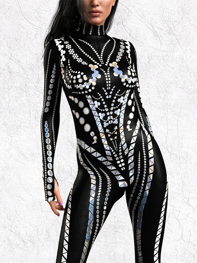 Cosplay Leotard – Cyberpunk Theme – Elastane | KIMLUD