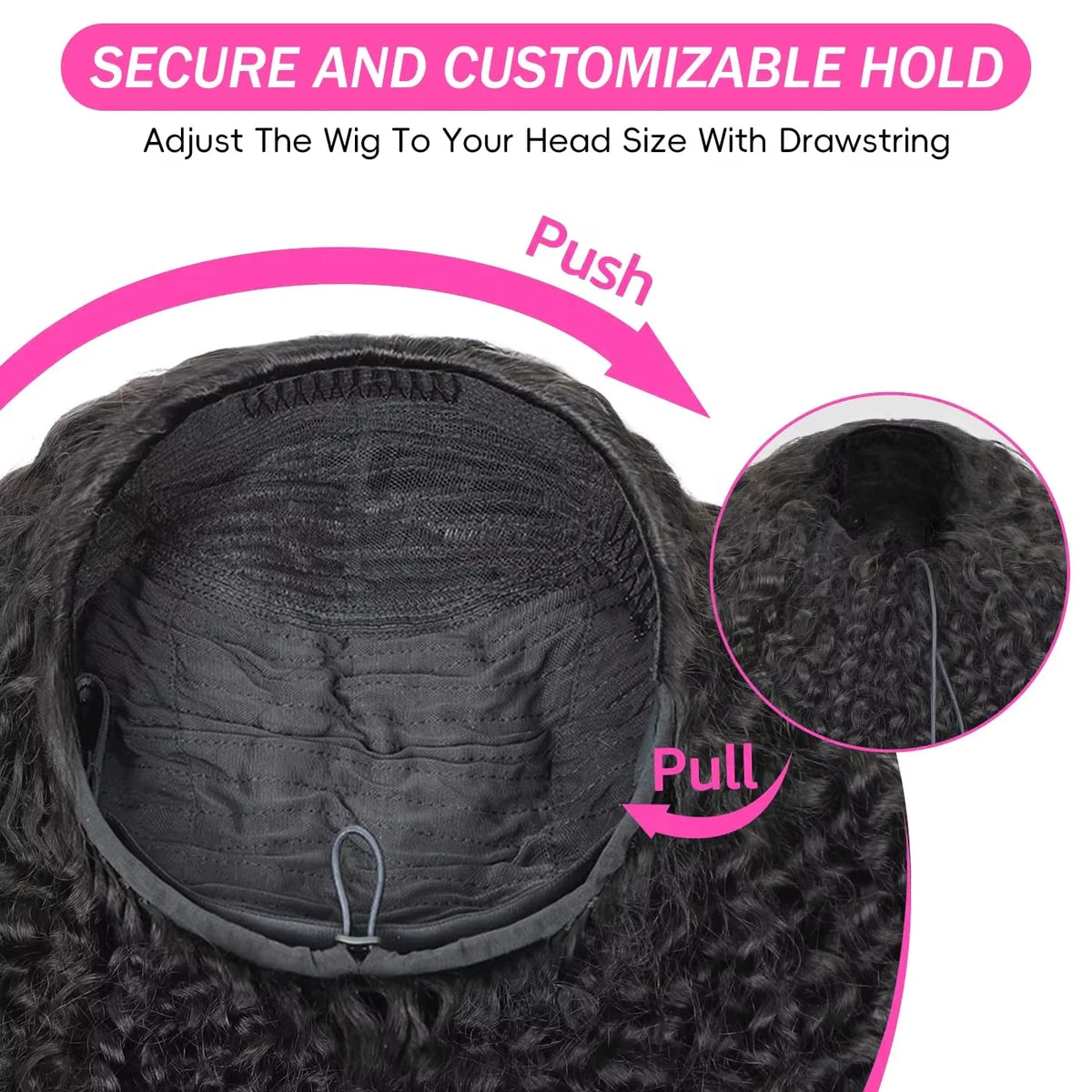 Half Wig - Glueless Burmese Curly - Remy Human Hair - 26 Inch | KIMLUD