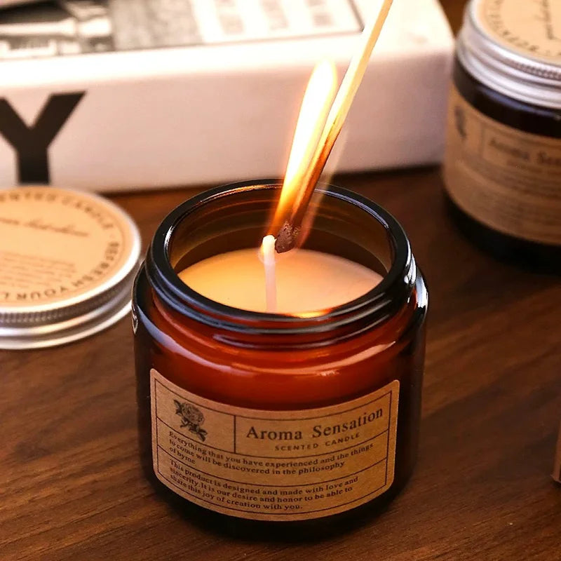 Smokeless Soy Candle Aromatherapy — Amber | KIMLUD