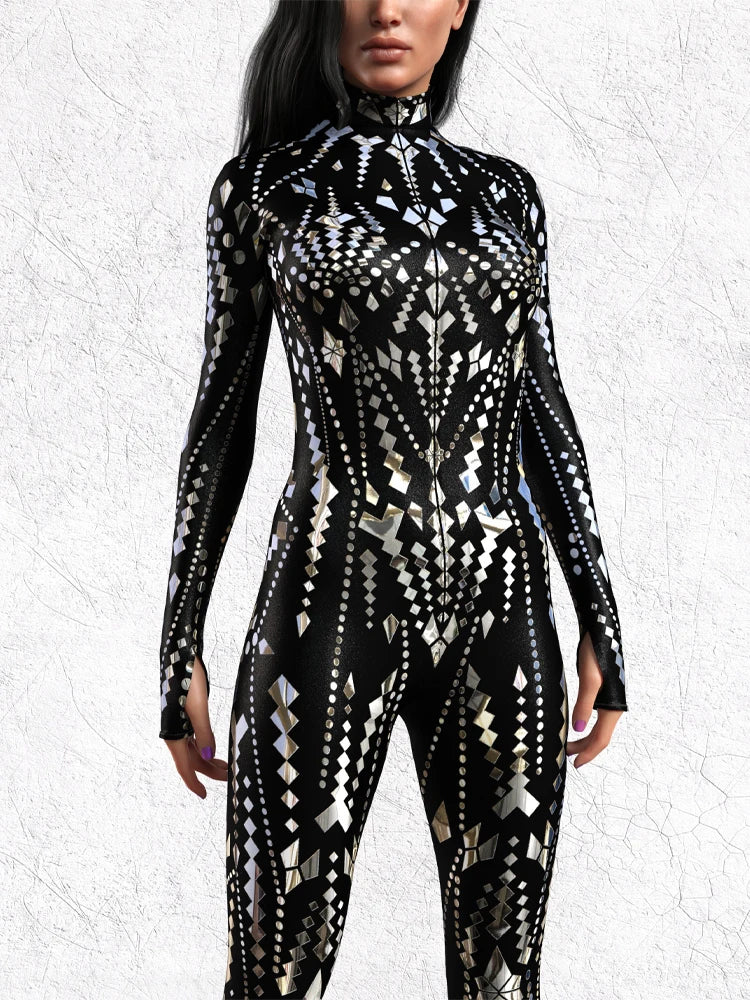 Cosplay Leotard – Cyberpunk Theme – Elastane | KIMLUD