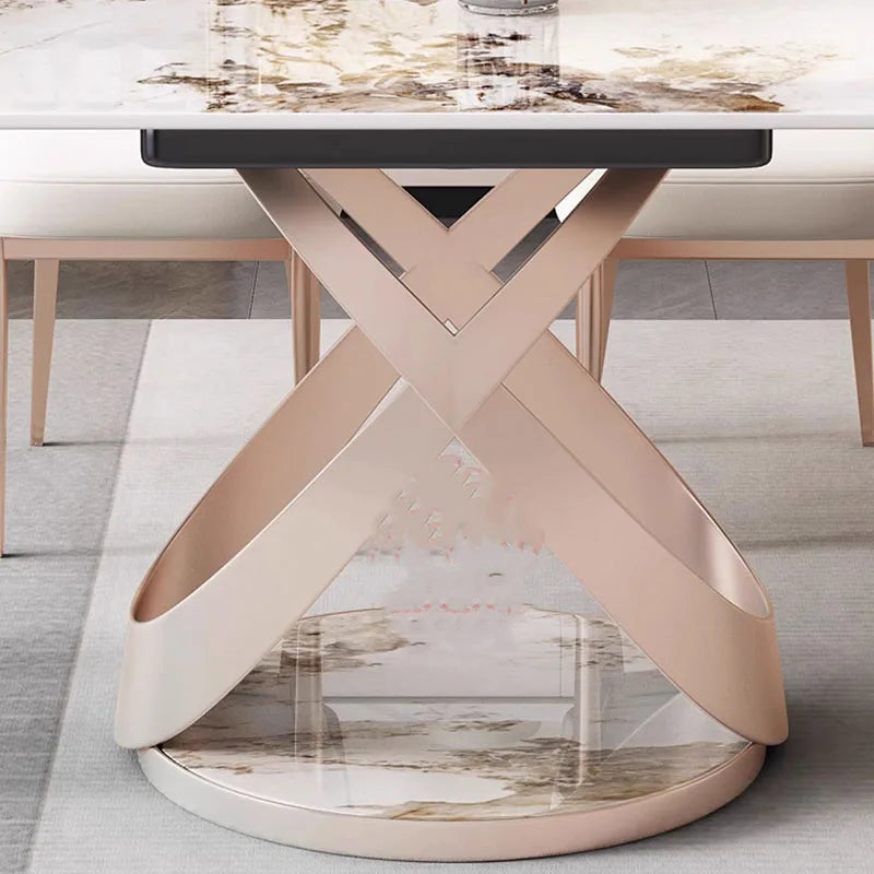 Nordic Extension Dining Table Oval Living Organiser Chair Dining Table Modern 6 Seater Muebles Para El Hogar Kitchen Furniture