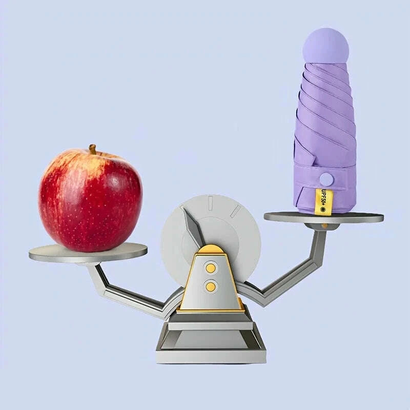 KIMLUD, Compact Travel Mini Umbrella Uv Protection Capsule Umbrella 5 Fold Ultra Lightweight Sunshade Umbrellas Protable Manual, KIMLUD Womens Clothes