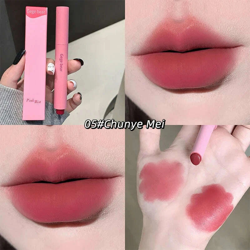 gege-bear-pink-matte-lipstick-pen-matte-matte-long-lasting-whitening-lip-glosskimlud-womens-fashion-34598973