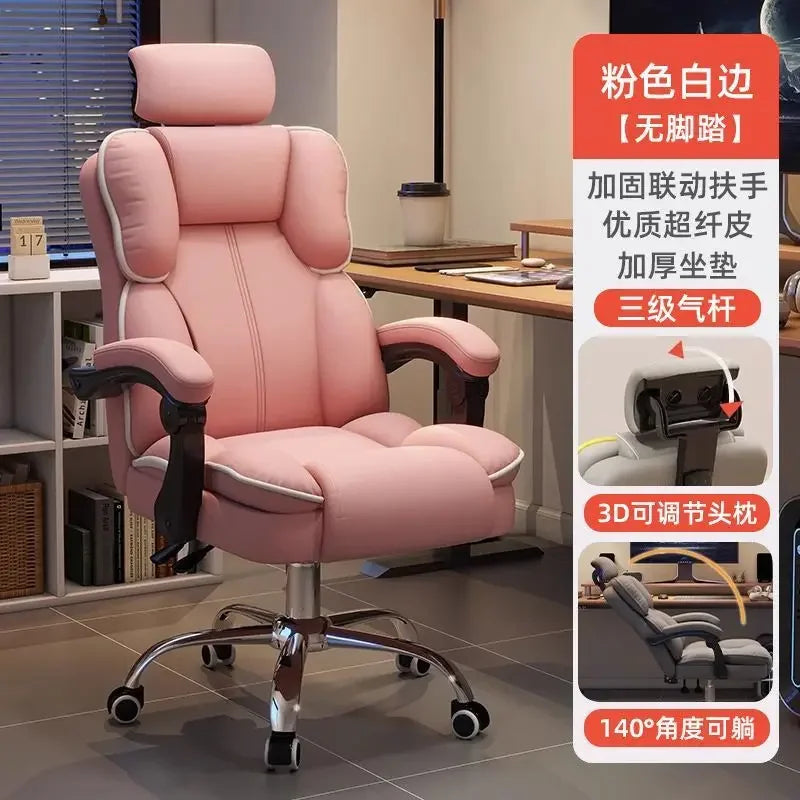 Stainless-Steel Office Chair Ergonomic With Adjustable Back — Gray | KIMLUD