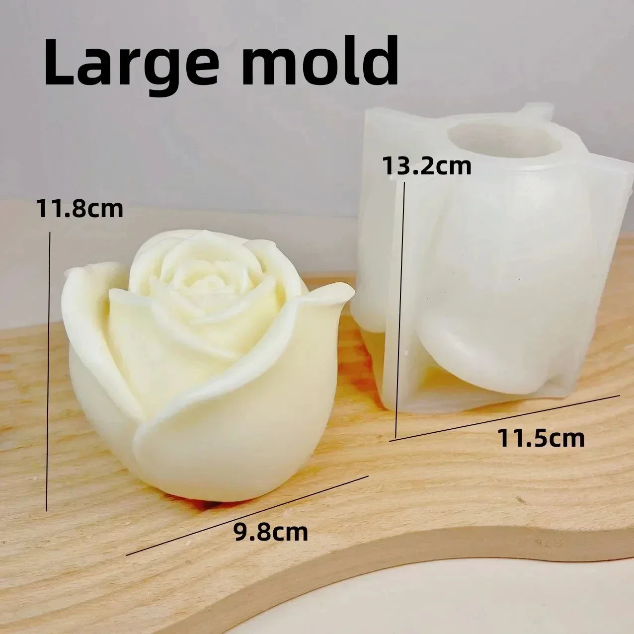 KIMLUD, Peony Rose Bud Bouquet Candle Silicone Mold Peony Flower Clusters Candle Mould Christmas Gift Flower Bundle Resin Gypsum Molds, KIMLUD Womens Clothes