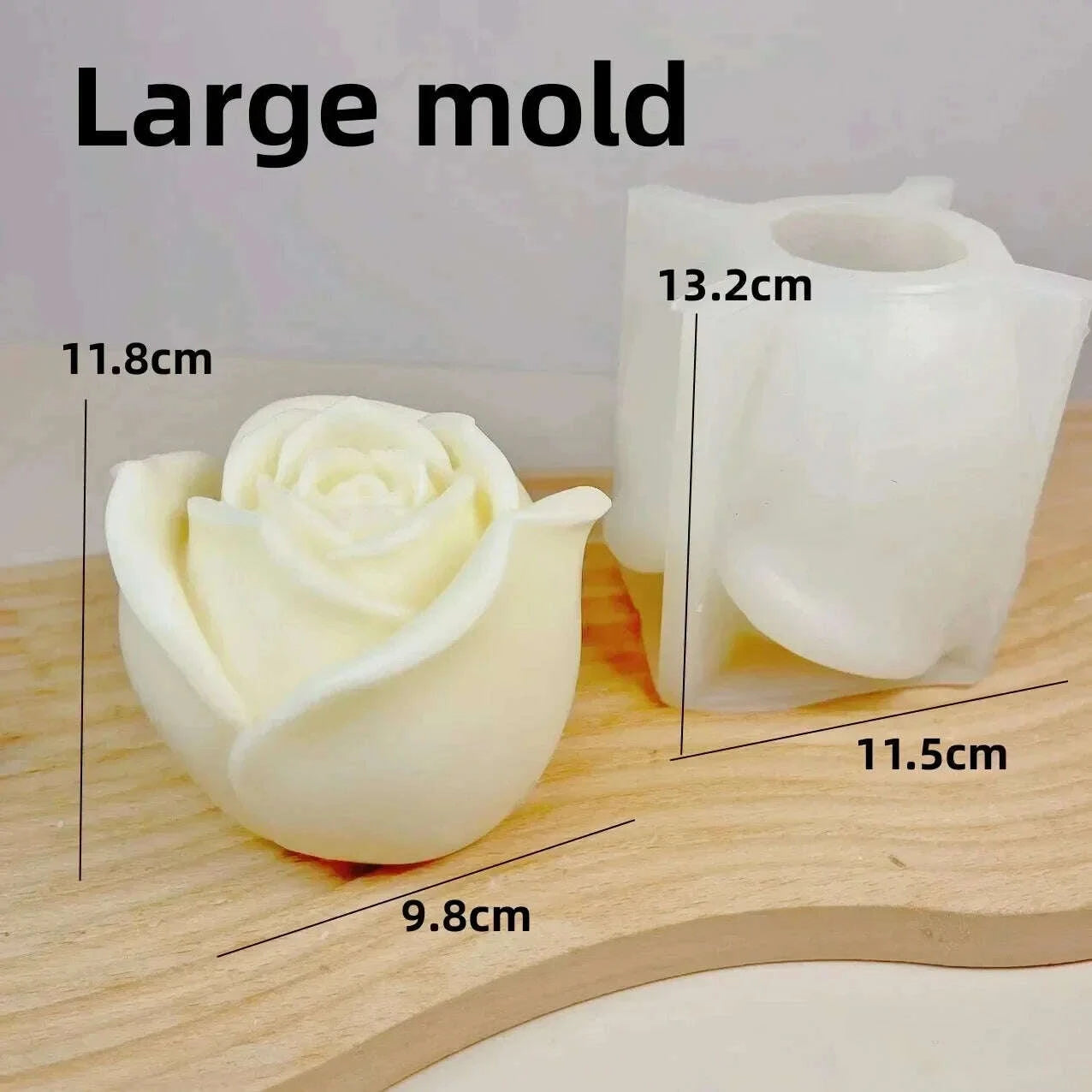 KIMLUD, Peony Rose Bud Bouquet Candle Silicone Mold Peony Flower Clusters Candle Mould Christmas Gift Flower Bundle Resin Gypsum Molds, KIMLUD Womens Clothes
