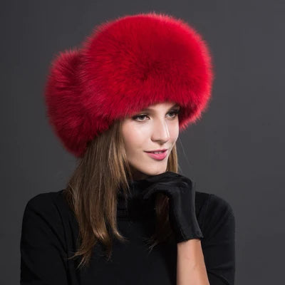 Ushanka Hat – Thick Winter Warmth – Real Fox Fur | KIMLUD
