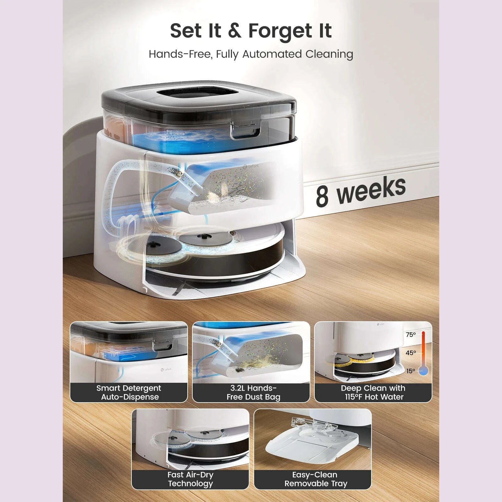 lefant-m3-m3l-robot-vacuum-cleaner-with-mapping-12000pa-suction-emptying-station-automatic-washing-and-drying-dtof-laserkimlud-womens-fashion-34607589