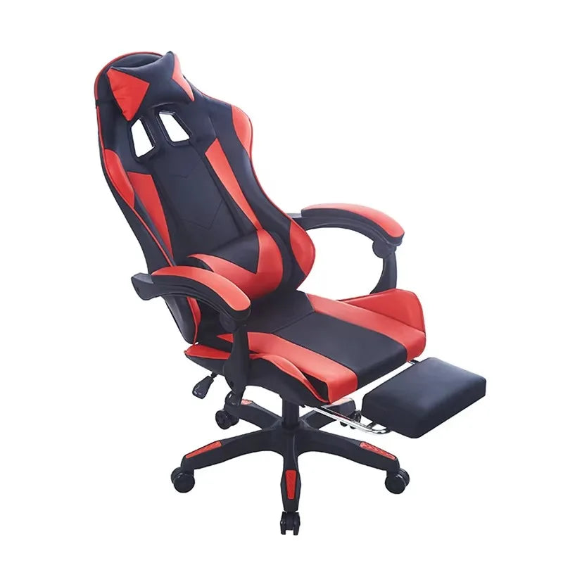 Computer Racing Swivel Leather Office Chair Gaming Modern Leather Reclining Chair Ergonomic PC Computer Gaming Chair