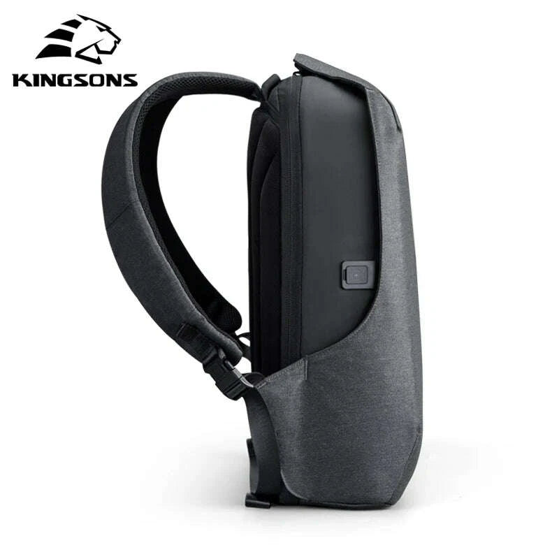 KIMLUD, Kingsons Anti-theft Backpack For Men 15.6 inch Laptop W/ USB Charging Waterproof School Bag for College Student Boys, KIMLUD Womens Clothes