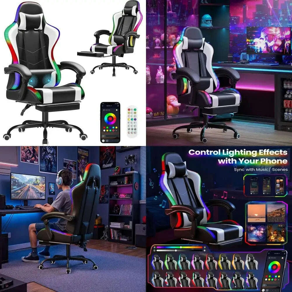 ergonomic-gaming-chair-with-footrest-lumbar-massage-rgb-ivory-adjustable-height-swivel-seatkimludkimlud-35574631