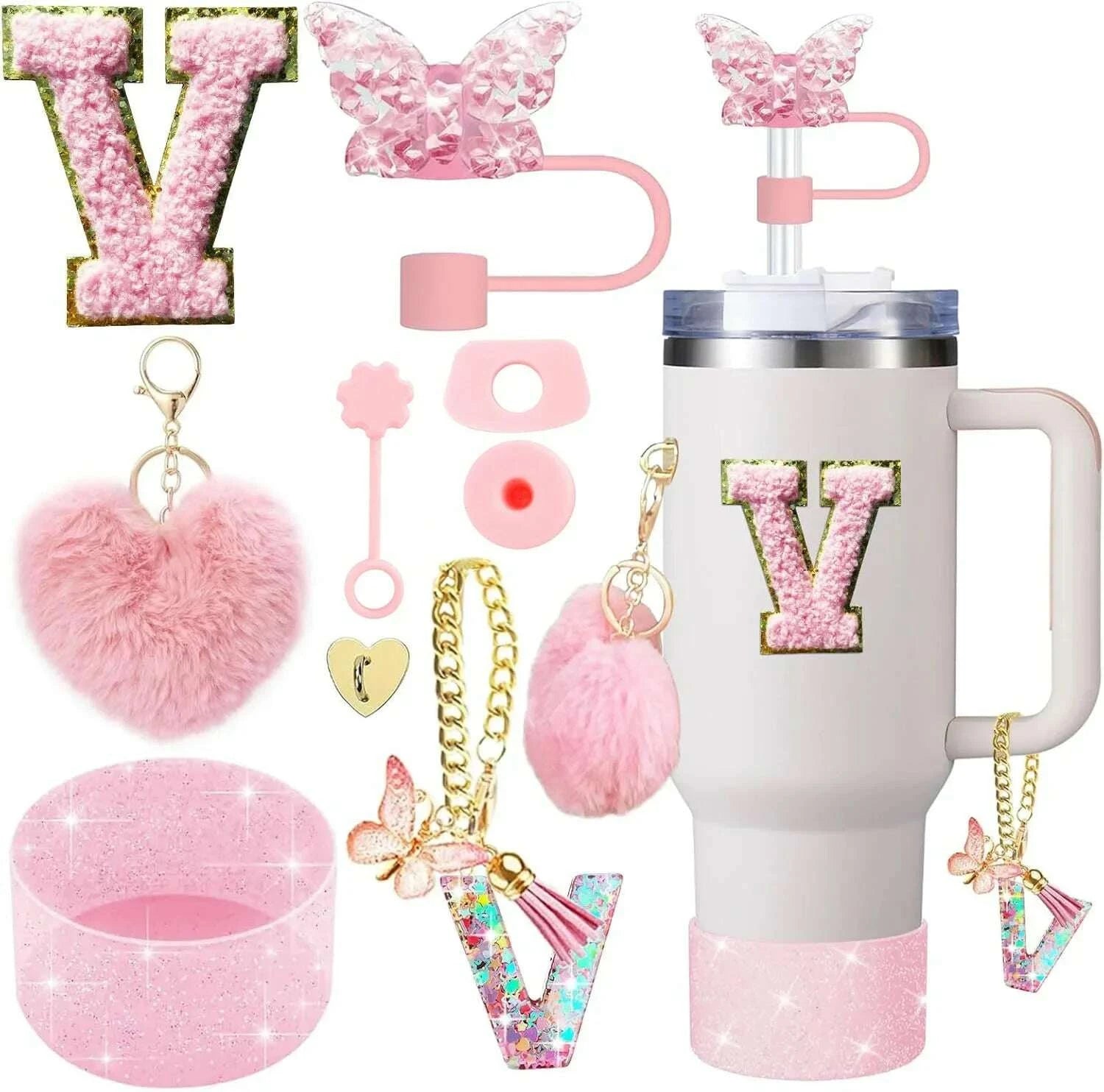 kimlud-9pcs-cup-accessory-set-for-stanley-30oz-40oz-butterfly-straw-cover-cap-silicone-boot-charm-initials-sticker-spill-proof-stopper-kimlud-womens-clothes-34635282