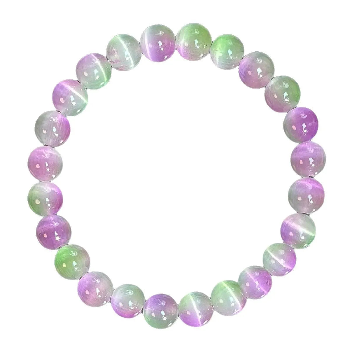 Cat-Eye Bracelet – Wealth Symbol – Stone – Pink And Purple | KIMLUD