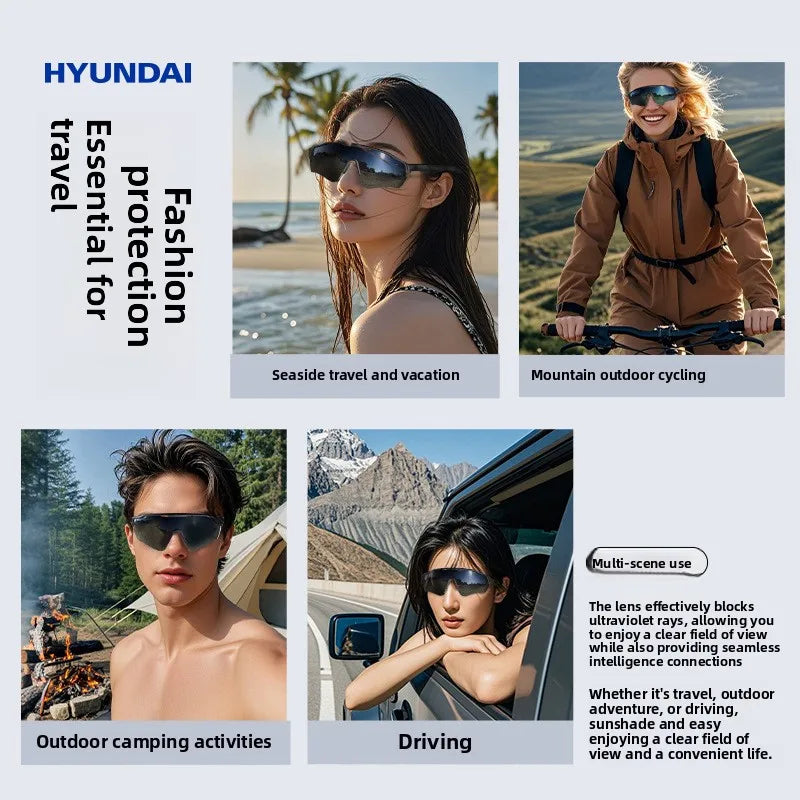 AI glasses Intelligent Simultaneous Interpretation Real-Time Translation for Listen Speak Music Earphone Sun Cycling Glass