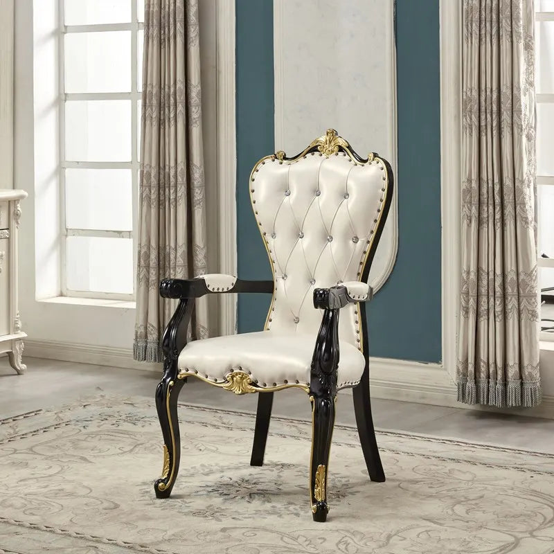 Leather Throne Lounge Chair Diamond-Tufted — Blush Pink | KIMLUD