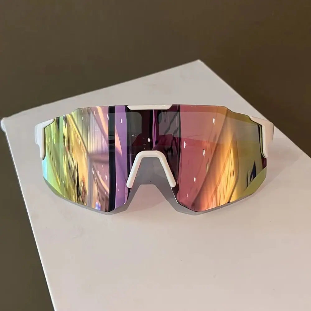 Polycarbonate Sport Sunglasses UV Protection Windproof — Black | KIMLUD