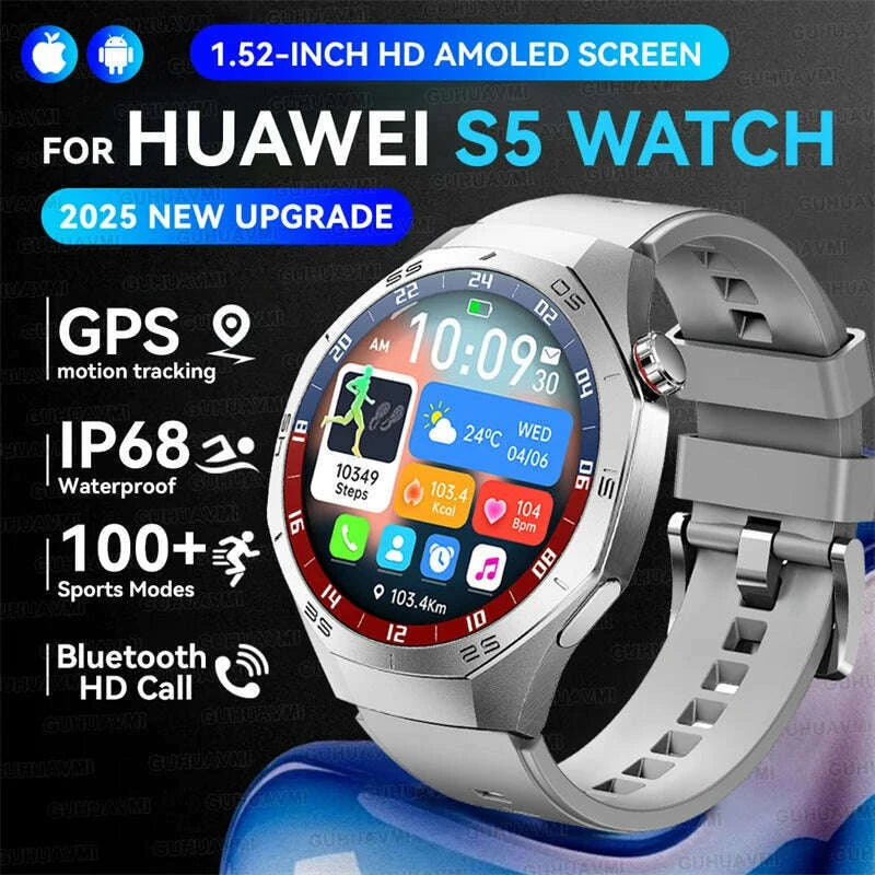 2025new-guhuavmi-gt5-pro-smart-watch-men-hd-amoled-screen-gps-motion-trajectory-heartrate-bluetooth-call-152-smartwatch-ip68kimlud-womens-fashion-34609110