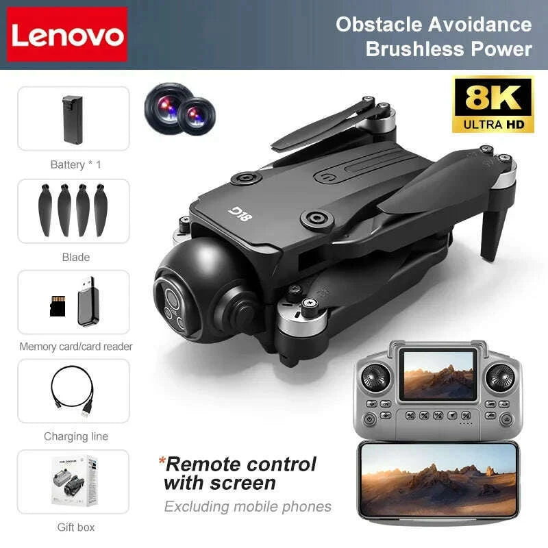 lenovo-d18-drone-8k-aerial-hd-dual-camera-photography-intelligent-obstacle-avoidance-brushless-power-5g-wifi-gps-return-vr-dronekimlud-womens-fashion-34608634
