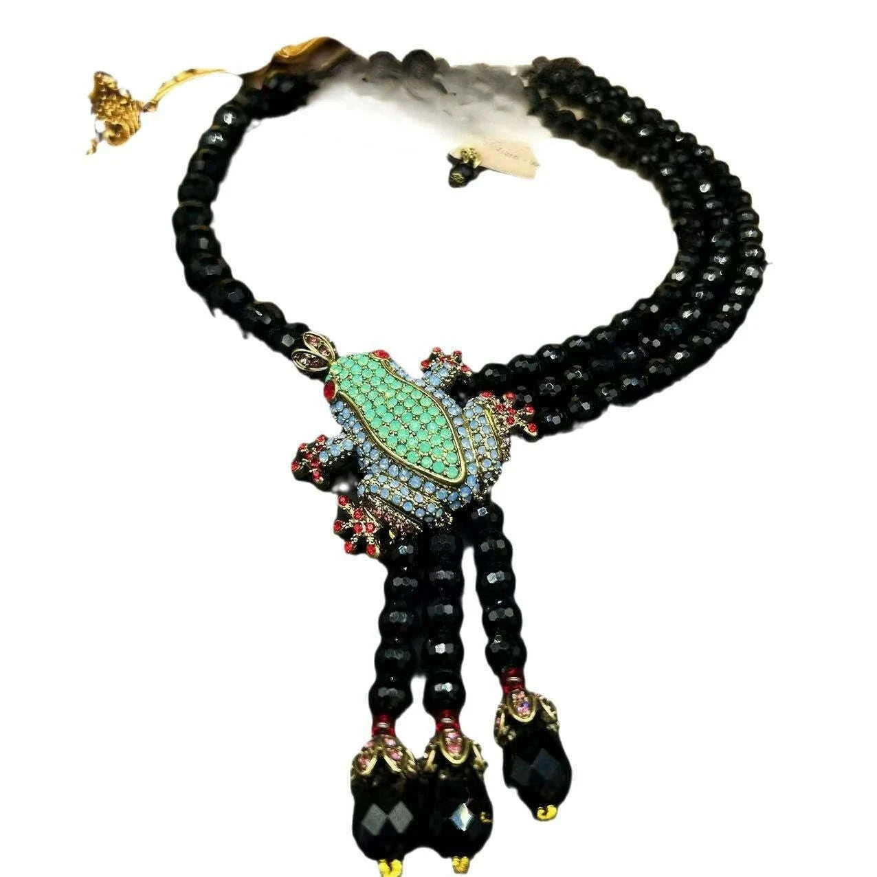 european-and-american-style-retro-elegant-tassel-inlaid-zircon-frog-shaped-necklace-earring-set-fashionable-womens-jewelrykimlud-womens-fashion-34624878