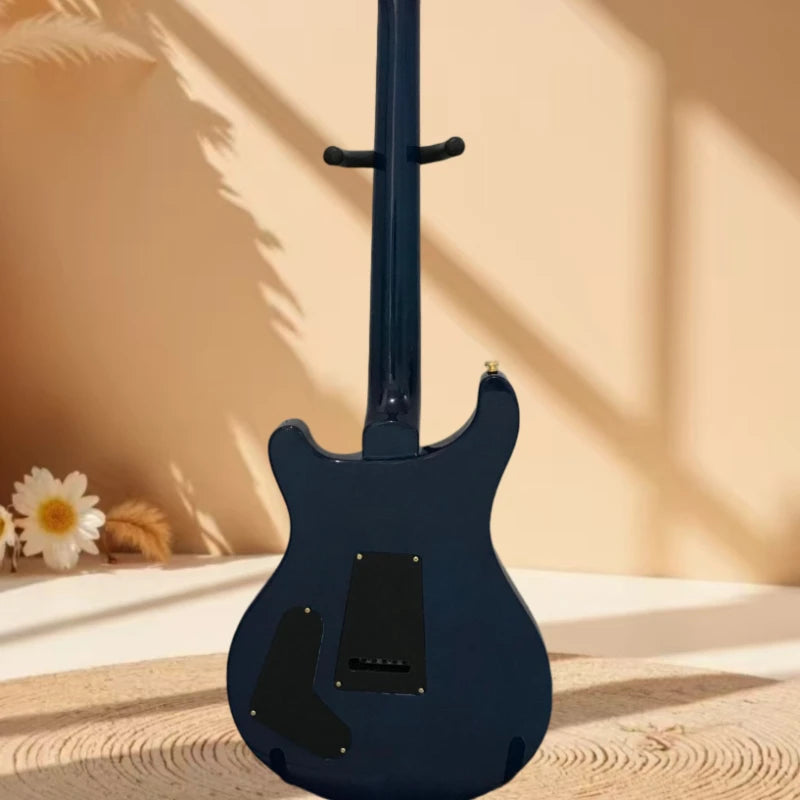Mahogany Body Dragon Inlay Electric Guitar — Blue | KIMLUD