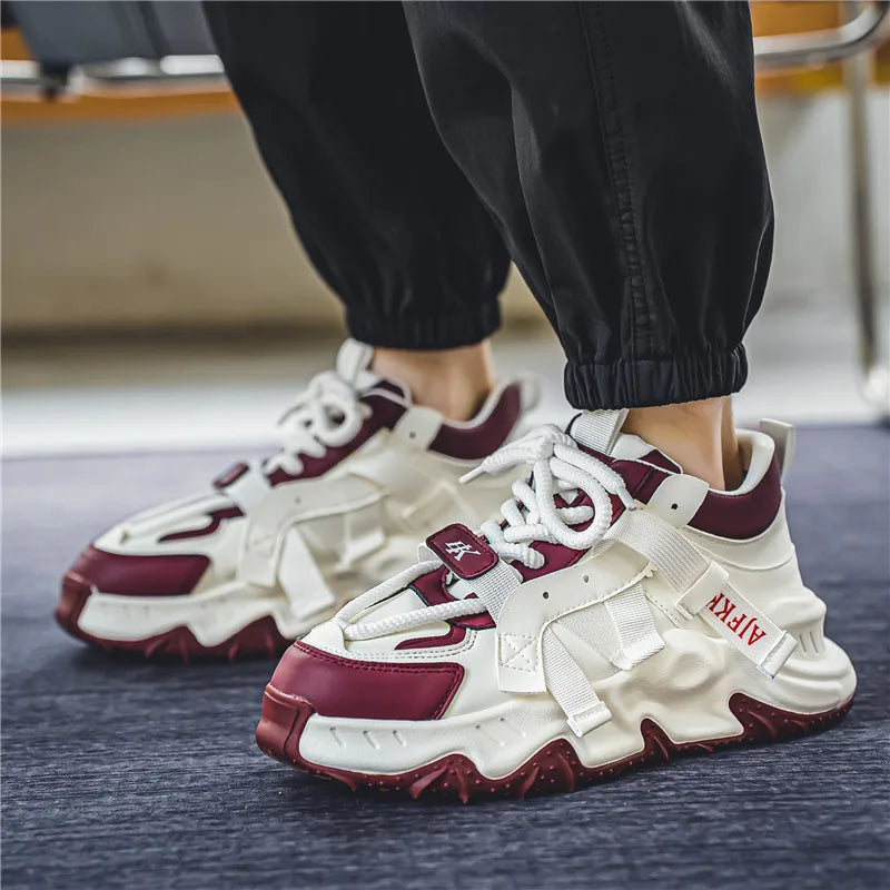 Men's Casual Sneakers - Height Increasing Thick Sole - EVA Insole | KIMLUD