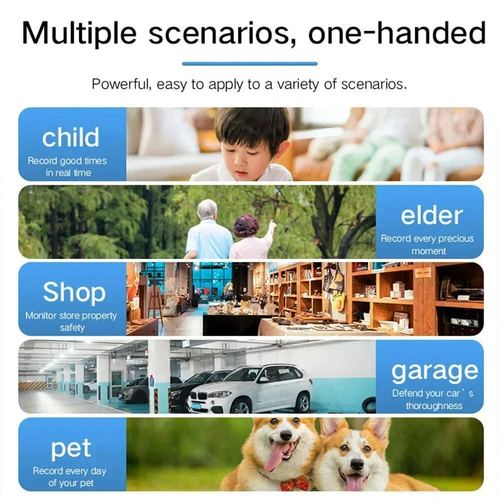 KIMLUD, Mini Camera Wifi Camcorder 4K Full HD 1080P Video Recorder Small Motion Detection Night Vision Security Smart Home IP Web Cam, KIMLUD Womens Clothes