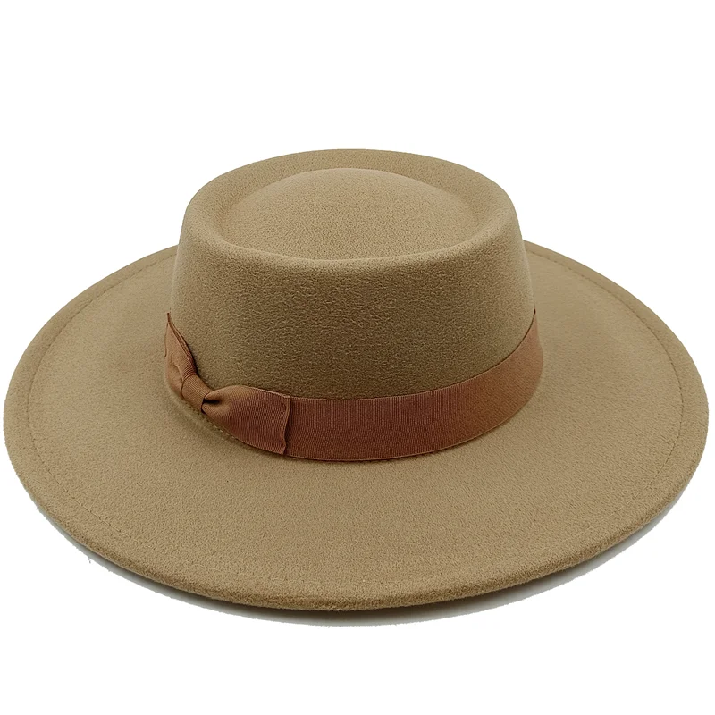 Sombrero Raised Top Fedora Hat 2023 New European and American Fedora Hat Jazz Hat Men's Round Top Hat New Wholesale Sombrero