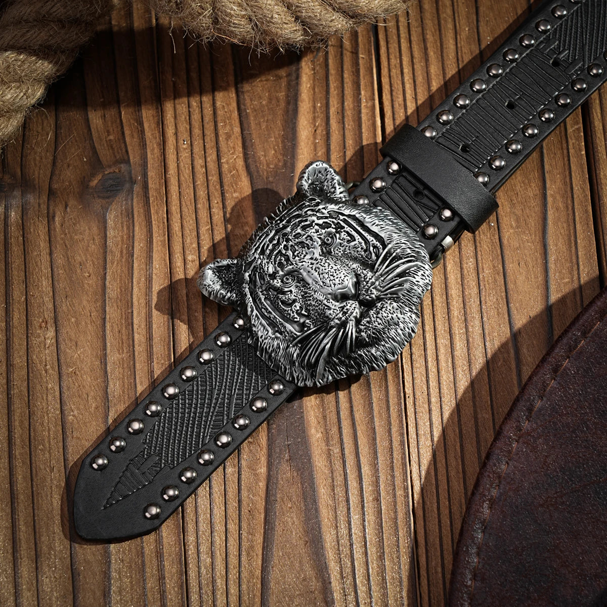 Belt – Retro Western Style – PU – Metal Buckle – Unisex | KIMLUD