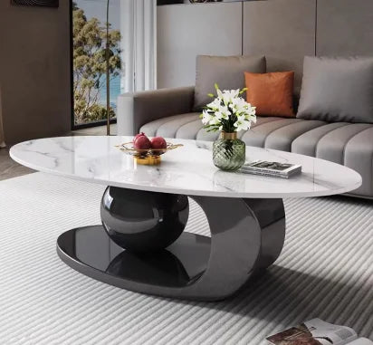 Nordic Minimalist Gold Table Set With Round Marble-Inspired Tops And Sculptural Bases — Champagne Gold | KIMLUD