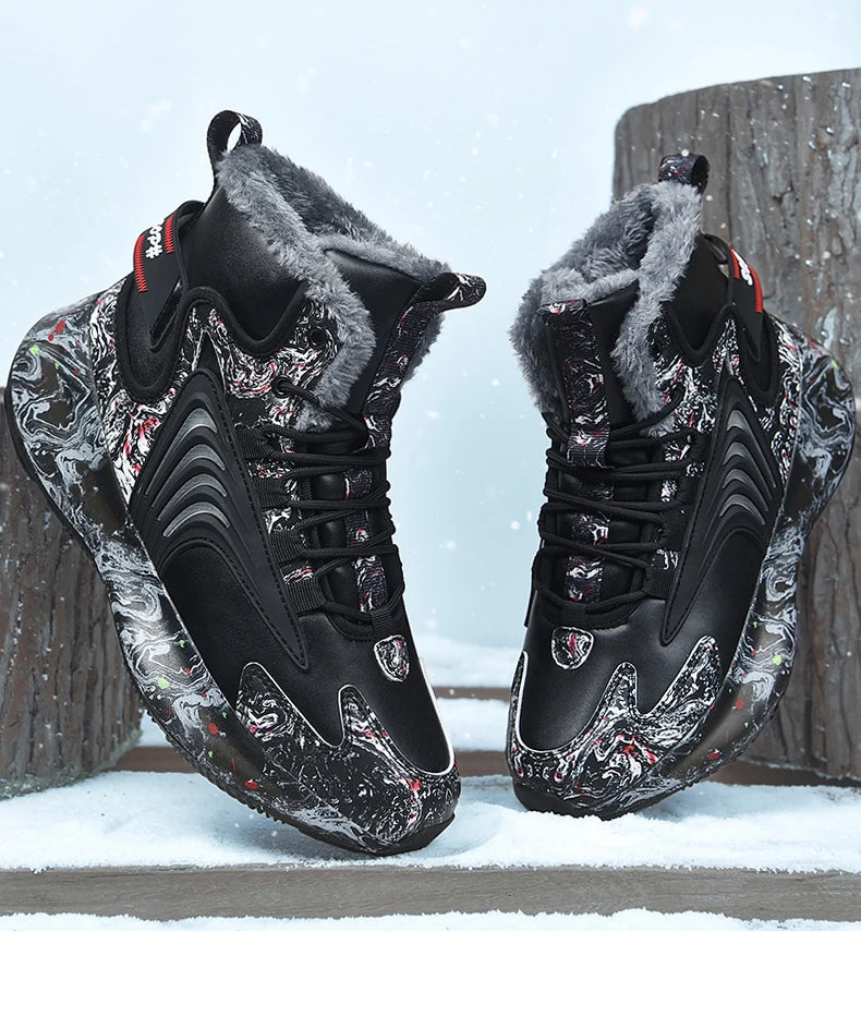 men boots 2025 New Winter Slippers Warm Men Shoes Waterproof Non-Slip Plush Sneakers Male tenis shoes Boots Men Sneakers Winter