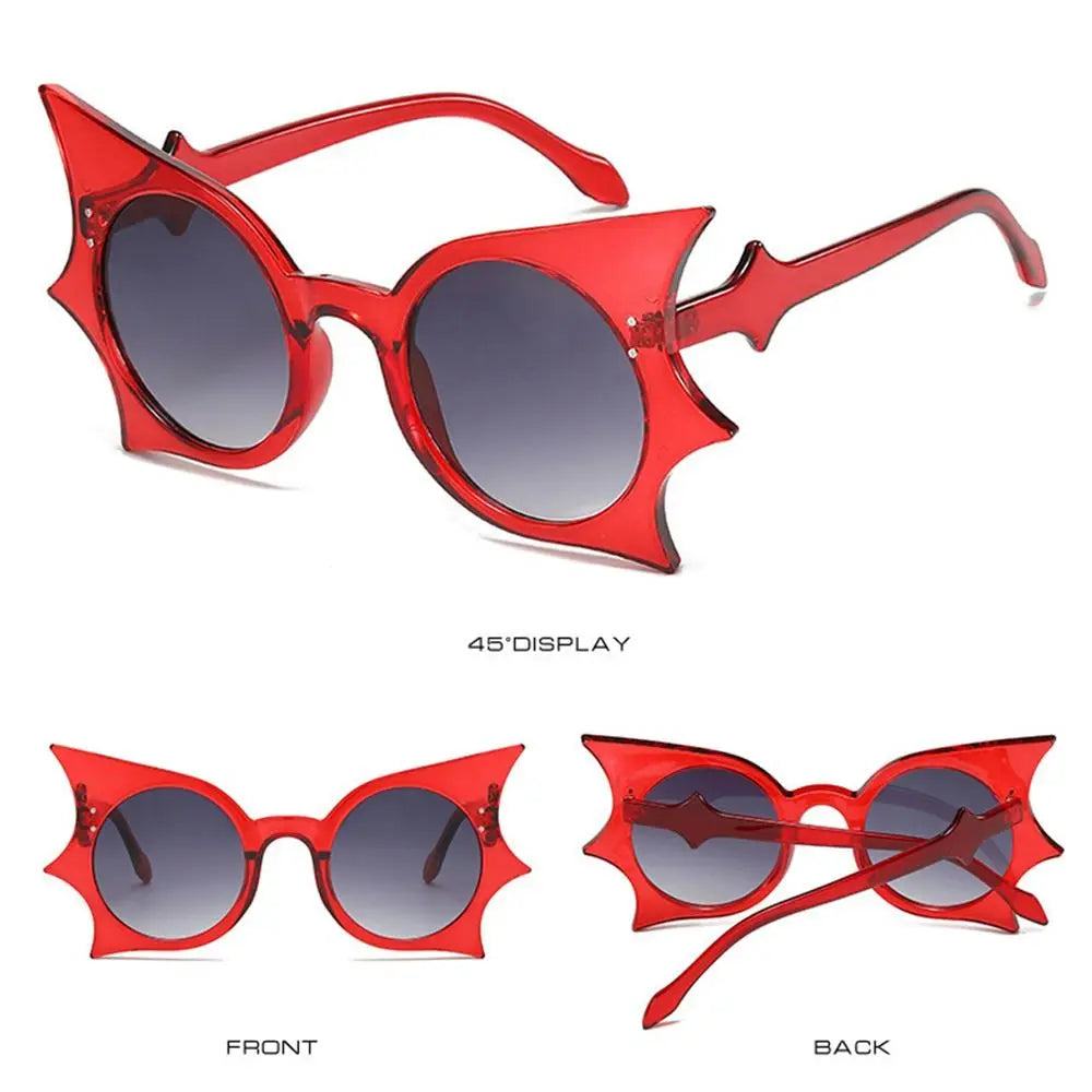 Rimless Bat Shaped Sunglasses UV 400 Protection — Multicolor | KIMLUD