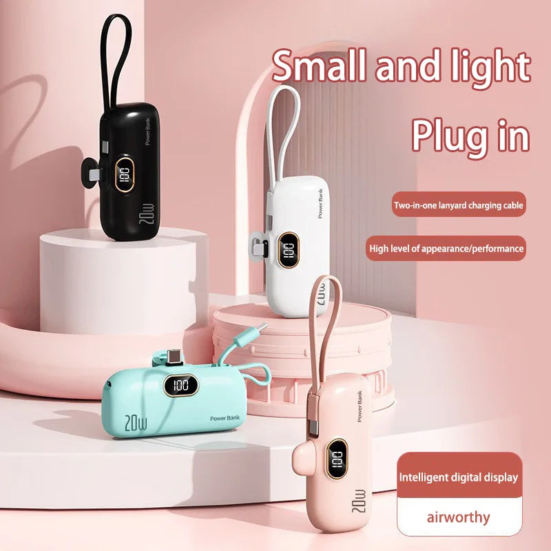 Oneplus Portable 30000mAh Power Bank Capsule Mobile Power Supply Emergency Mini External Battery Fast Charging For iPhone Xiaomi