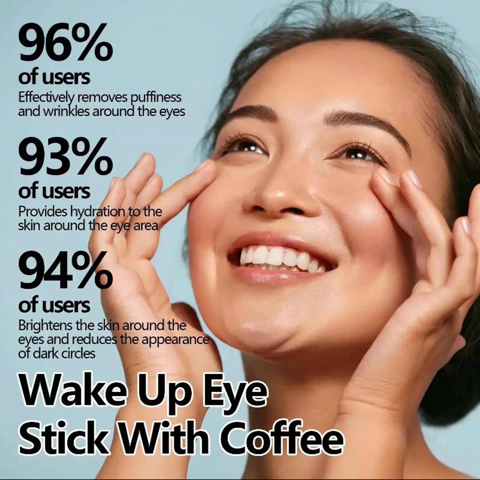 Snail Mucin Eye Cream Stick Collagen Anti-Aging Dark Circles Puffiness Hydration — Clear | KIMLUD
