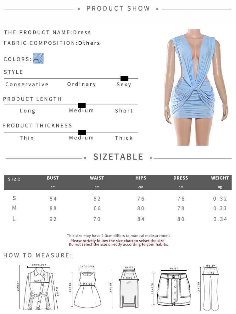 Cross Ruched Bodycon Dress Deep V-Neck Backless Patchwork — Peach | KIMLUD