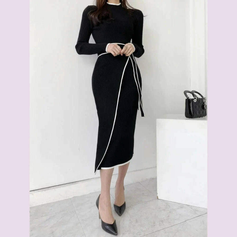 elegant-stand-collar-contrast-bandage-long-sleeve-women-knitted-dress-autumn-korean-fashion-casual-knit-bodycondresses-vestidos-kimlud-kimlud-33912086