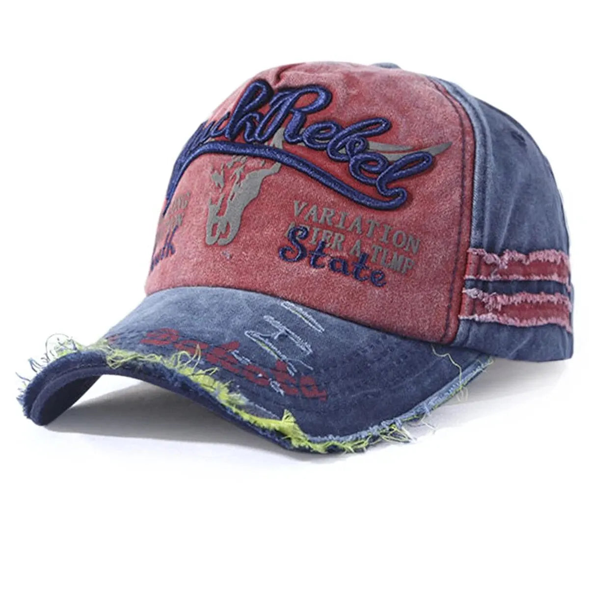 Cotton Baseball Cap Snapback Mesh — Black | KIMLUD