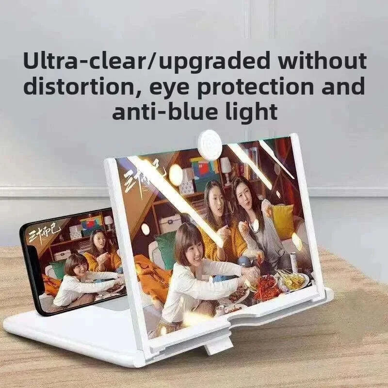 KIMLUD, 17x22cm HD Version Mobile Phone Screen Magnifying Glass 2X 3X Pull-out Creative Stretch 3d Mobile Phone Holder Magnifying Glas, KIMLUD Womens Clothes