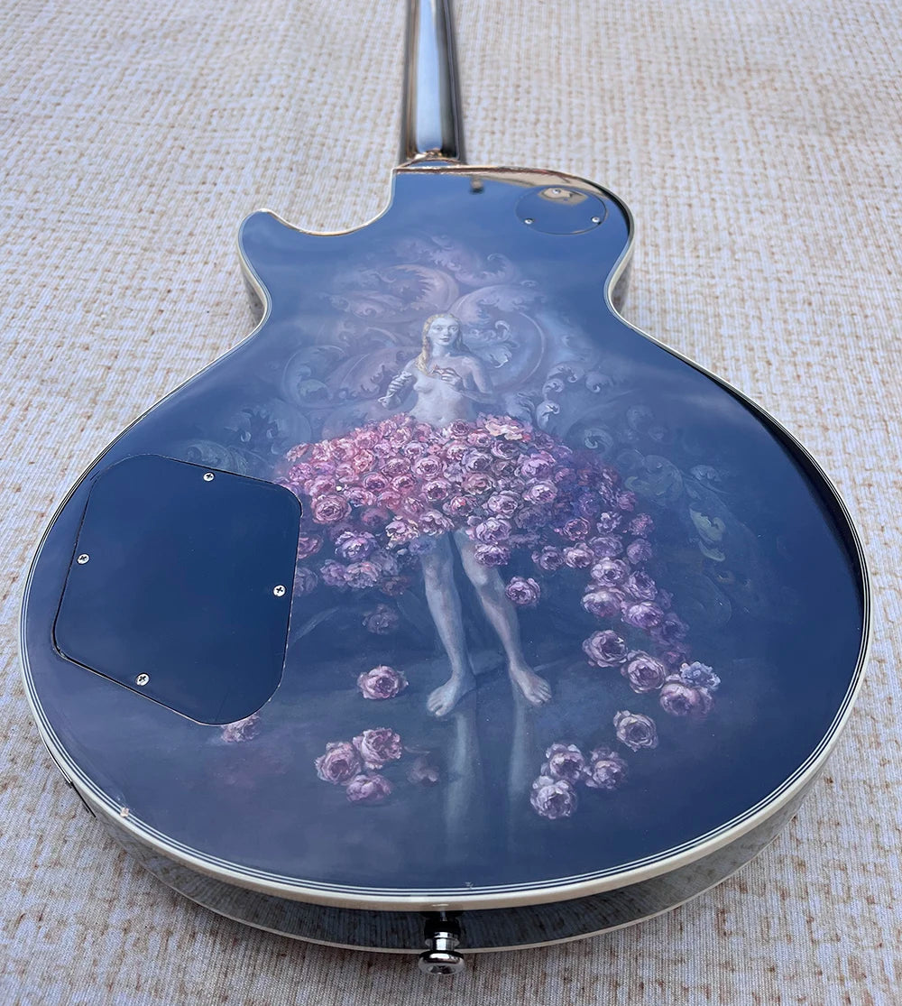 Mahogany Body Six-String Guitar Art Collection Finish — Midnight Blue | KIMLUD
