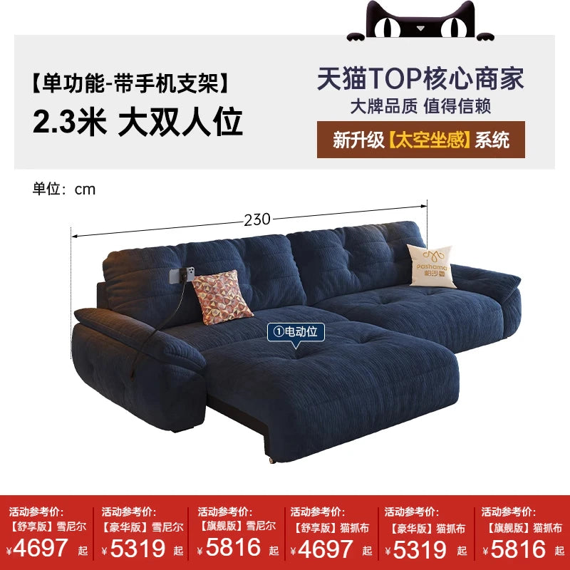 Minimalist Modern Sofa Foldable — Charcoal | KIMLUD