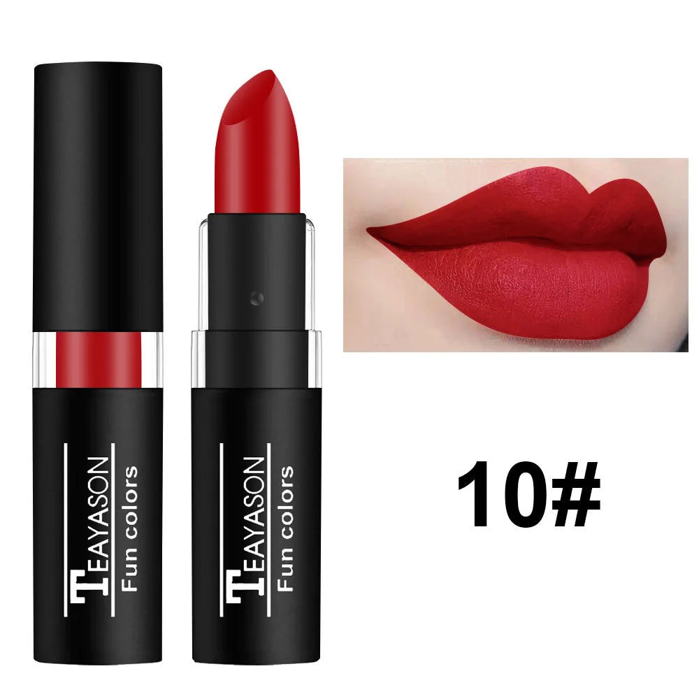 Matte Lipstick Waterproof — Deep Wine Red | KIMLUD
