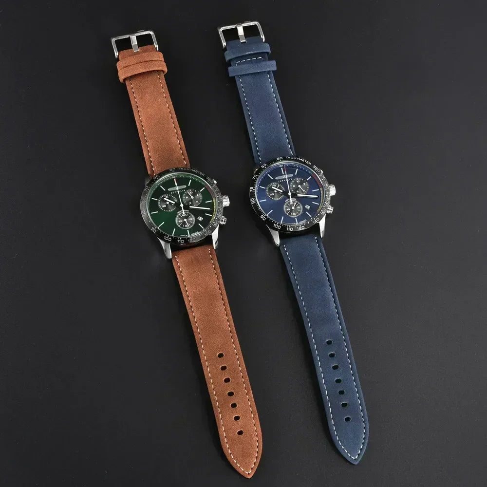 Elegant Zeppelin Luxury Chronograph Men’s Watch Classic Retro Design Multi Functional Business Wristwatch Fashion Timepiece