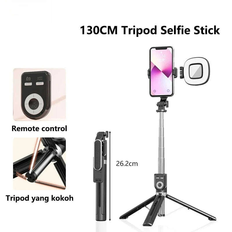 13m-portable-selfie-stick-retractable-tripod-phone-stand-with-dual-fill-lights-360°-rotating-photography-live-streaming-deviceskimludkimlud-35567389