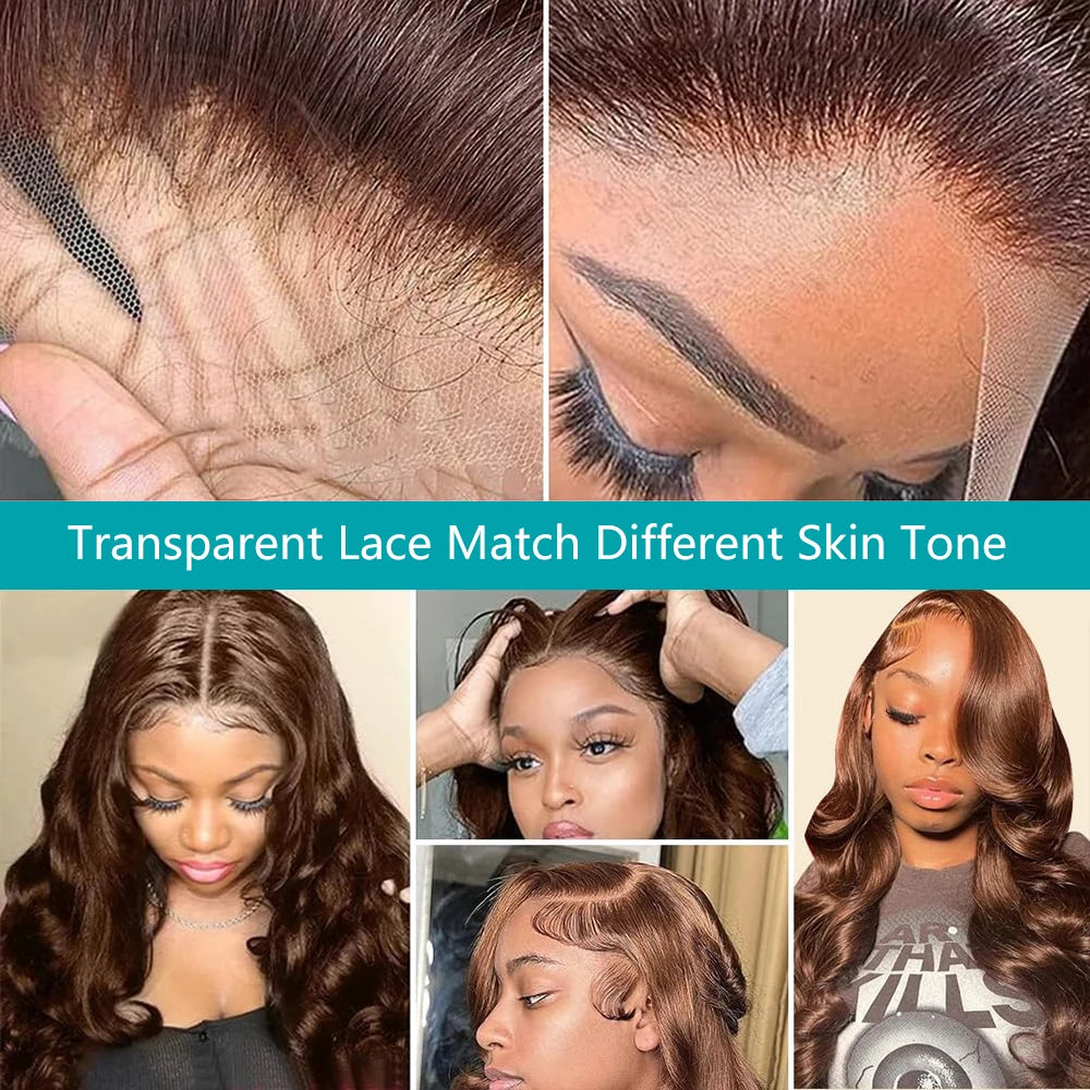 Lace Front Wig – Body Wave – HD Lace Front – Chocolate Brown | KIMLUD