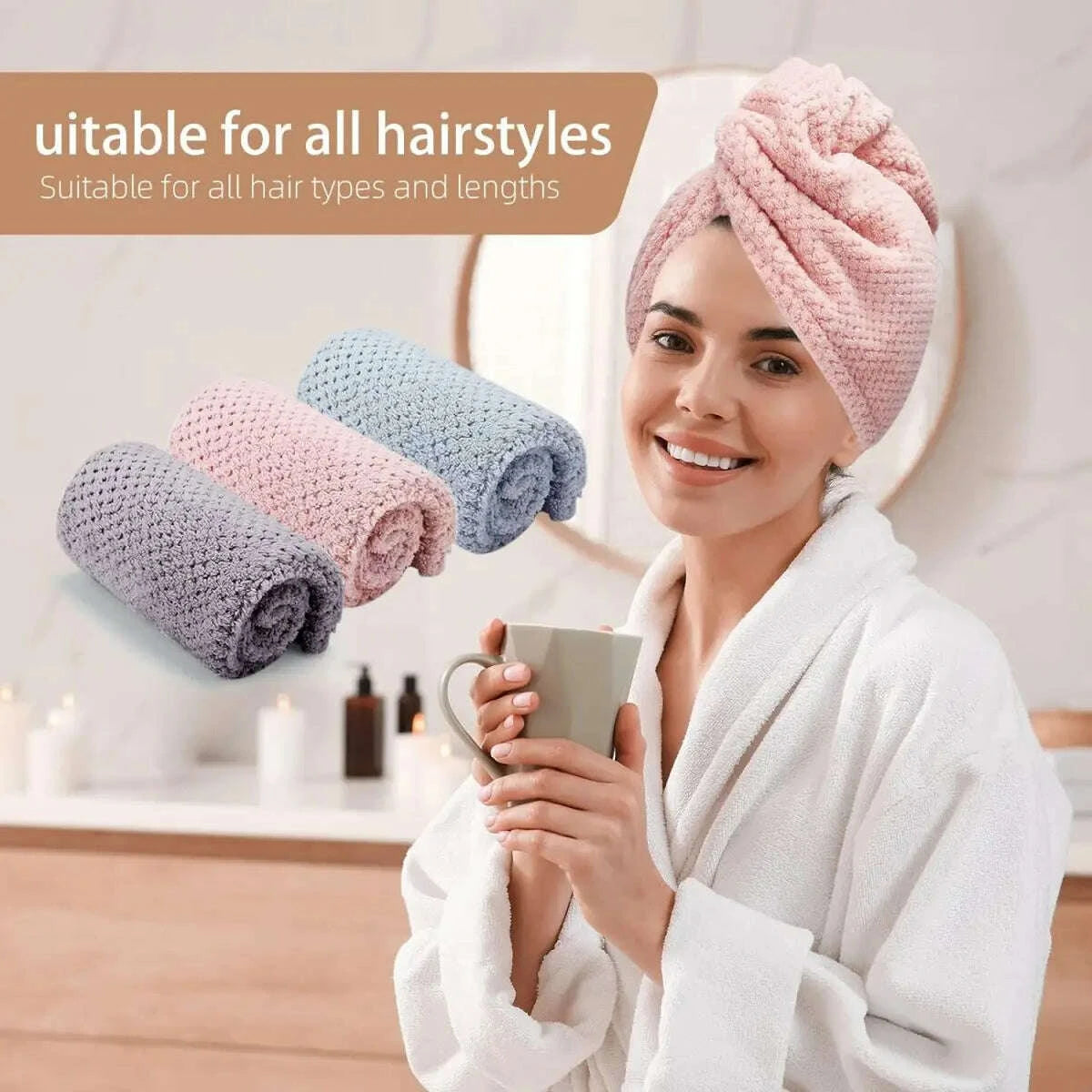 solid-color-hair-towel-textured-dry-hair-cap-98-x-255-absorbent-hair-towel-wrap-for-button-down-womenkimludkimlud-35562625