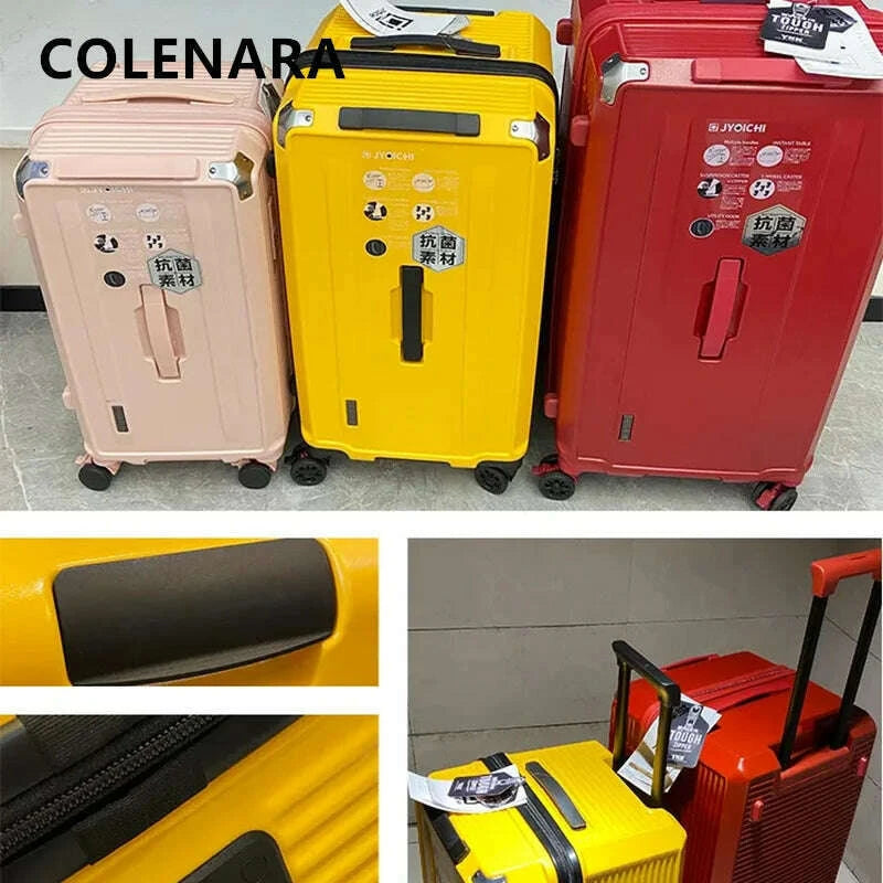 colenara-travel-luggage-large-capacity-trolley-case-abs-pc-cart-type-travel-bag-ladies-password-box-universal-wheel-suitcasekimlud-womens-fashion-34613265