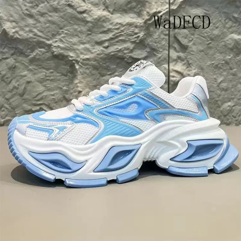 Men's Chunky Sneaker – Height Increasing – Leather Fabric | KIMLUD