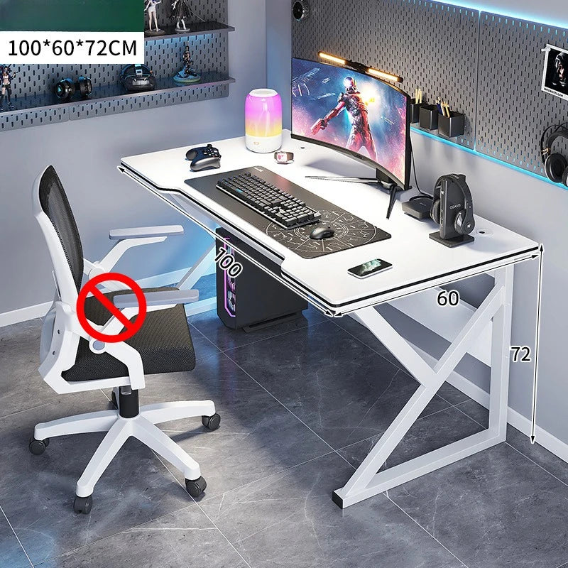 Standing Computer Desk Home Office Gaming Study Laptop Table Steel Frame Escritorios Table Gaming Pc De Oficina Furniture