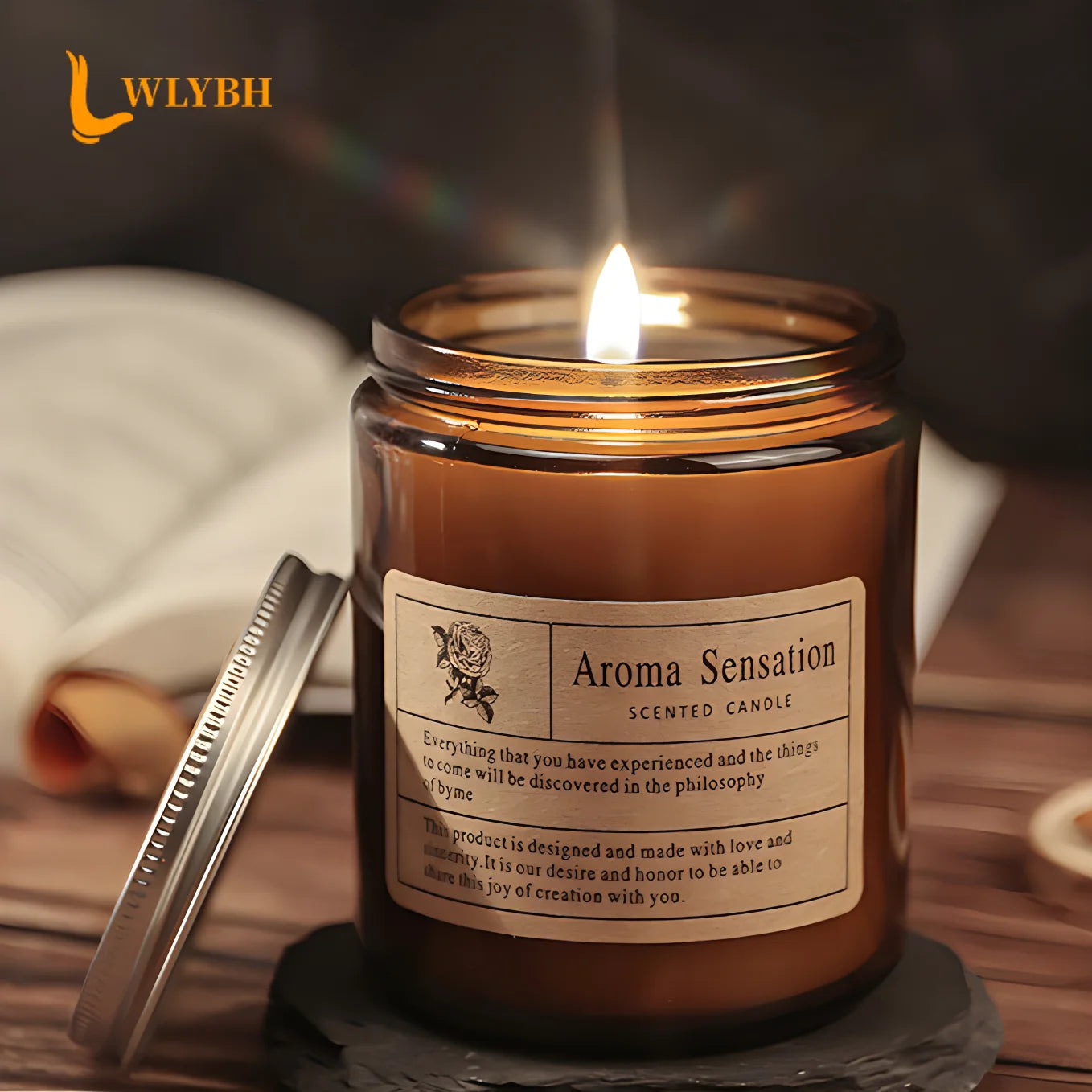 KIMLUD, Smokeless Aromatic Scented Candle Handmade Soybean Wax Candles Festival Wedding Birthday Party Gift Glass Cup Home Decoration, KIMLUD Womens Clothes