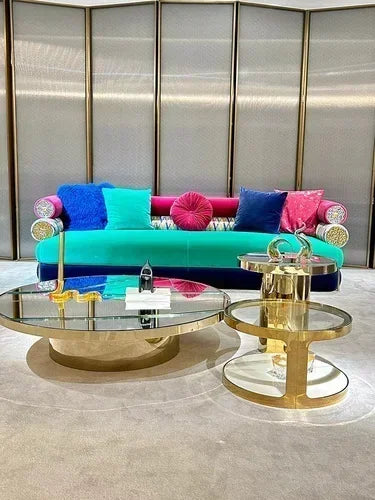 Soft Fancy Unique Sofa Modern Wood Nordic European Puffs Sofa 3 Seater Muebles Para Salas Modernos Living Room Furniture