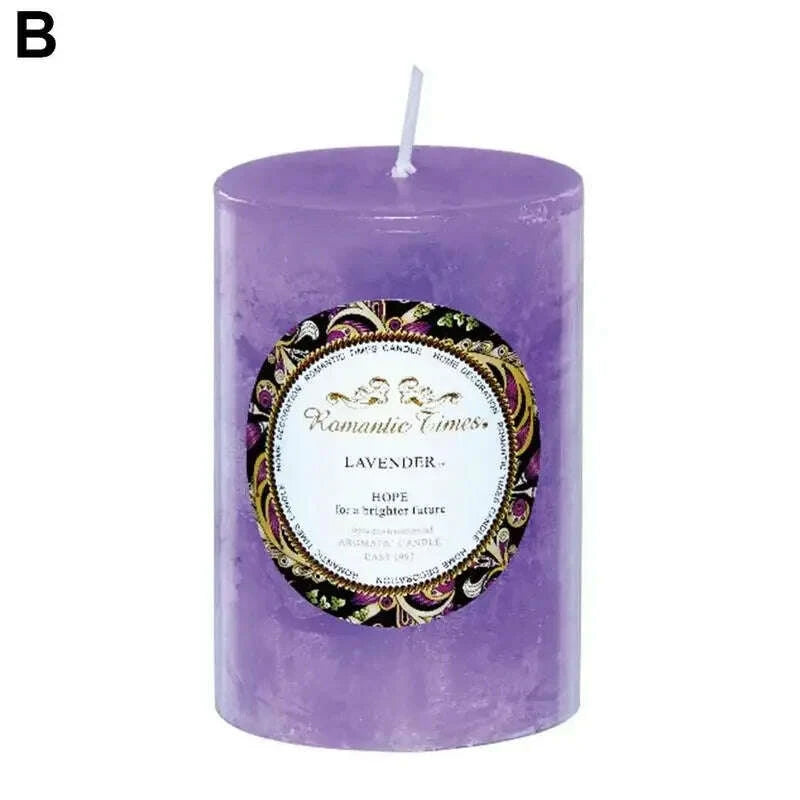 KIMLUD, Household Smokeless Column Wax Scented Candles Church Holiday Wedding Scented Birthday Buddhist Candles Home Decoration, KIMLUD Womens Clothes